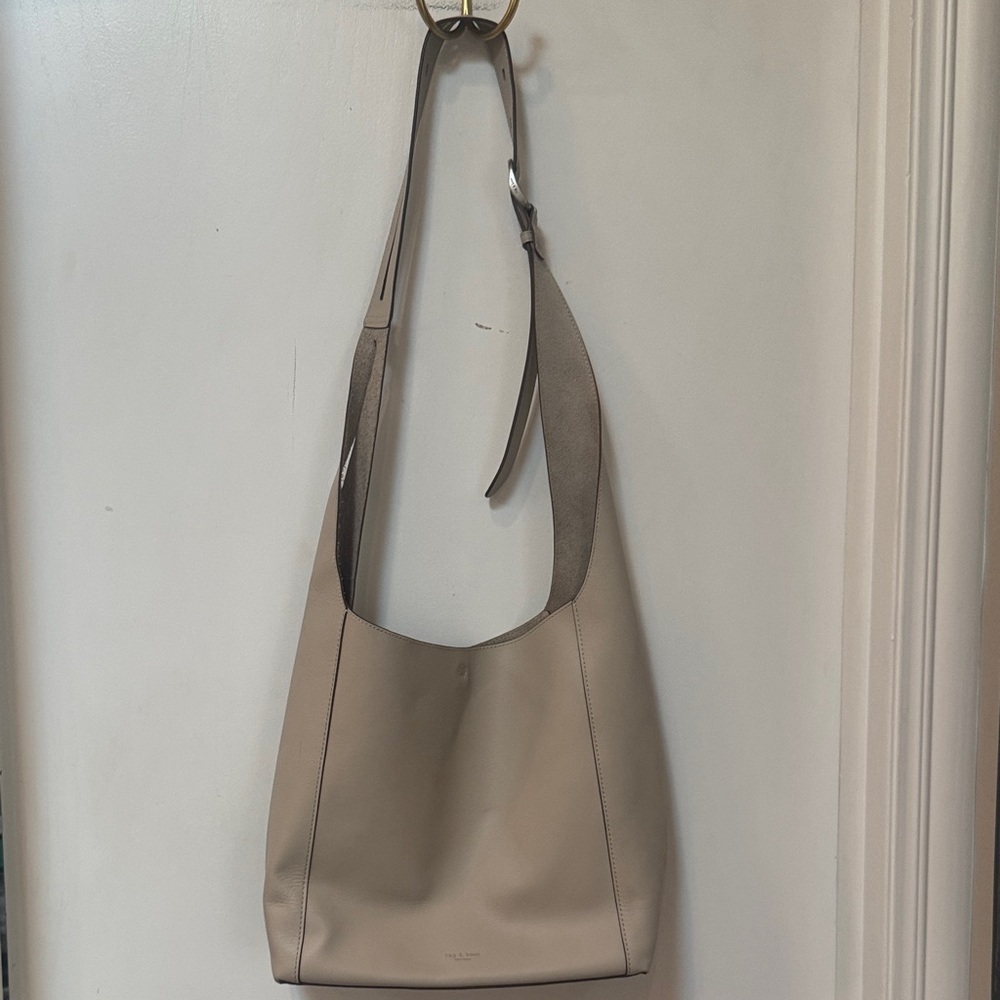 rag & bone Belize Shopper Hobo Shoulder Bag Pebble - Picture 2 of 16